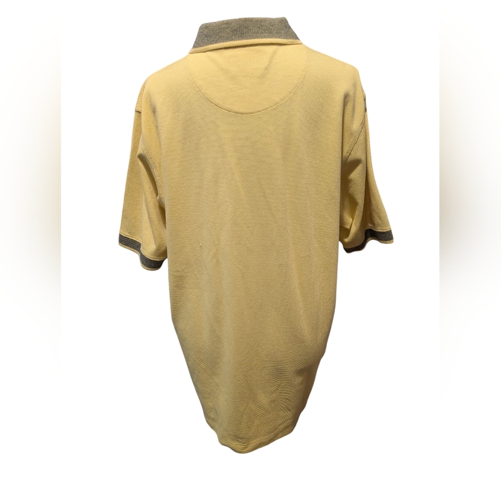 Men's Vintage Y2K Penguin Grand Slam Yellow Golf Polo Top Size Large - Picture 6 of 7